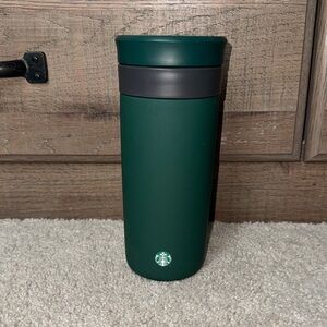 Starbucks Matte Green Travel Thermos - 12 fl oz